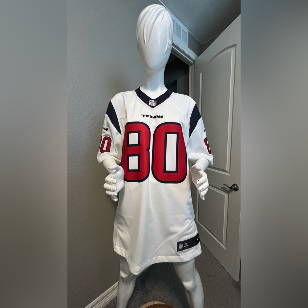NFL HOUSTON TEXANS ANDRE JOHNSON #80 NIKE JERSEY size L